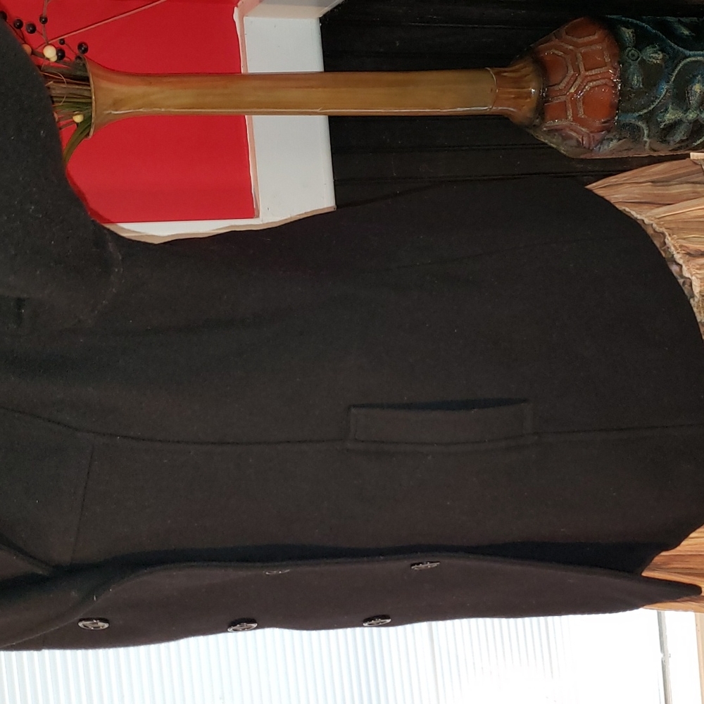 💘 HERMAN KAY WOOL BLEND DOUBLE-BREASTED PEA-COAT WOMENS SPORTS JACKET COAT - Picture 4 of 14